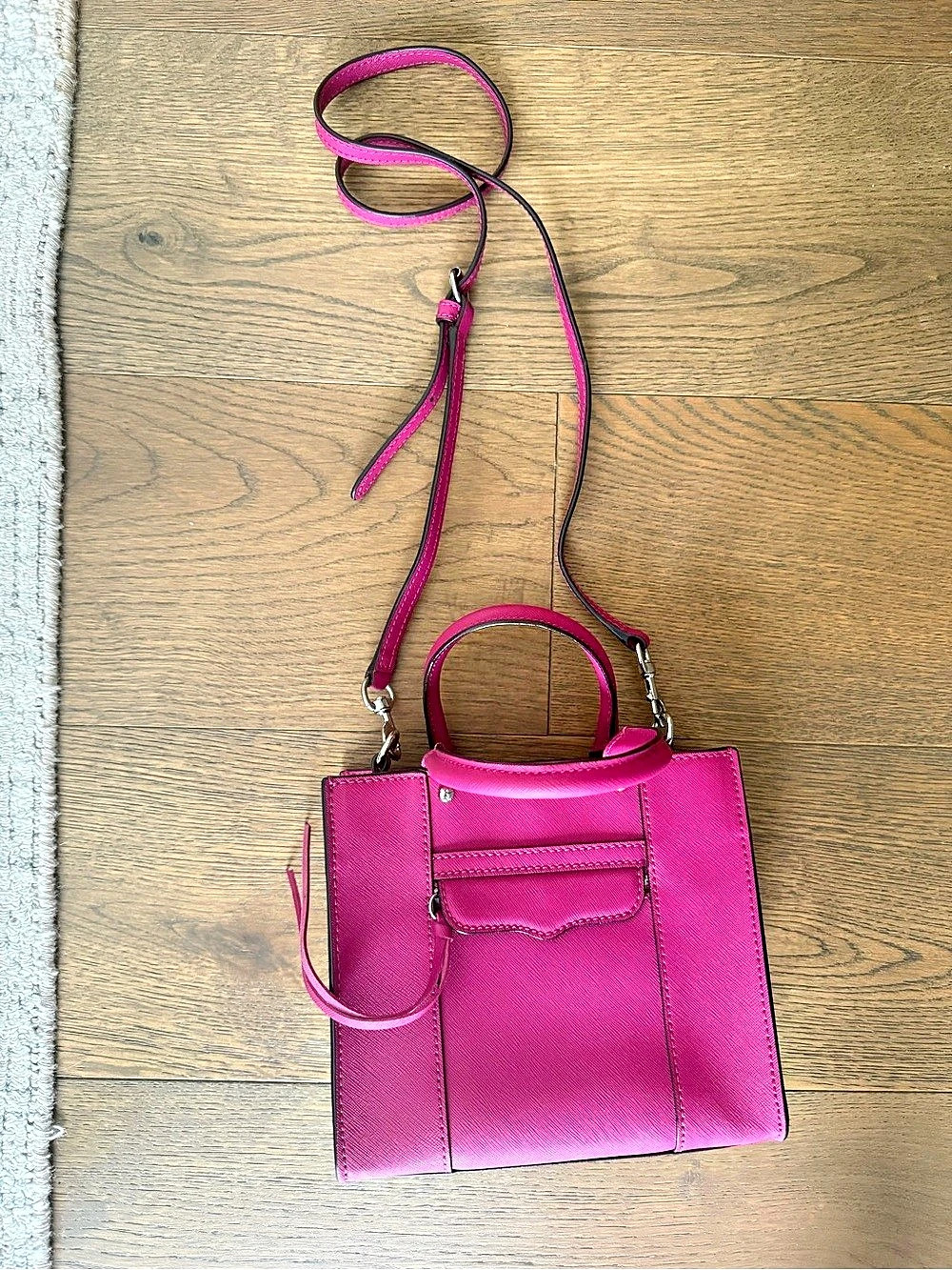 Rebecca Minkoff Pink Structured Tote Bag like new
